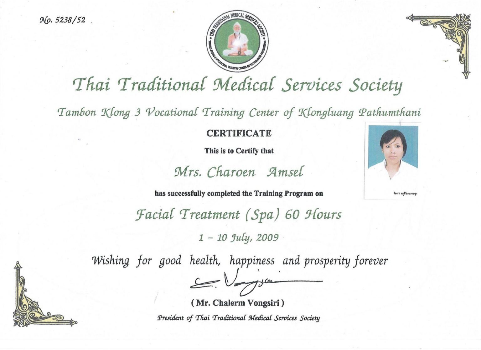 Thaimassage Zertifikat